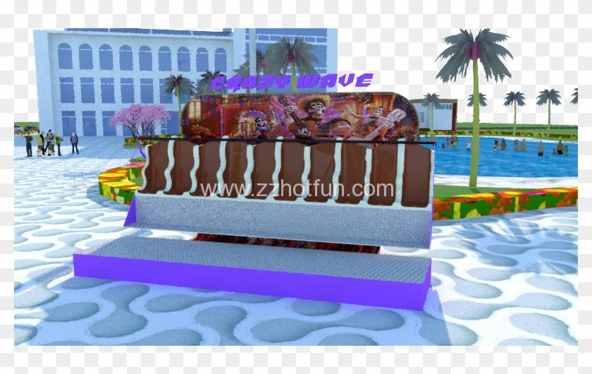 Exciting Amusement Park Rides Crazy Wave For Children - Attalea Speciosa Clipart #4787759