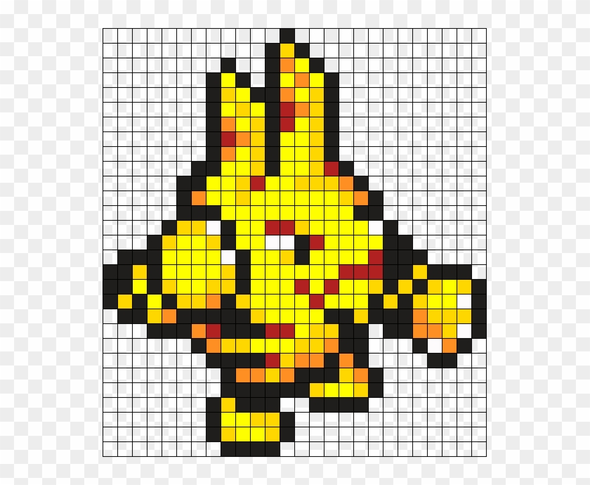 Elekid Pokemon Bead Pattern Perler Bead Pattern / Bead - Modele Pixel Art Licorne Clipart #4787823