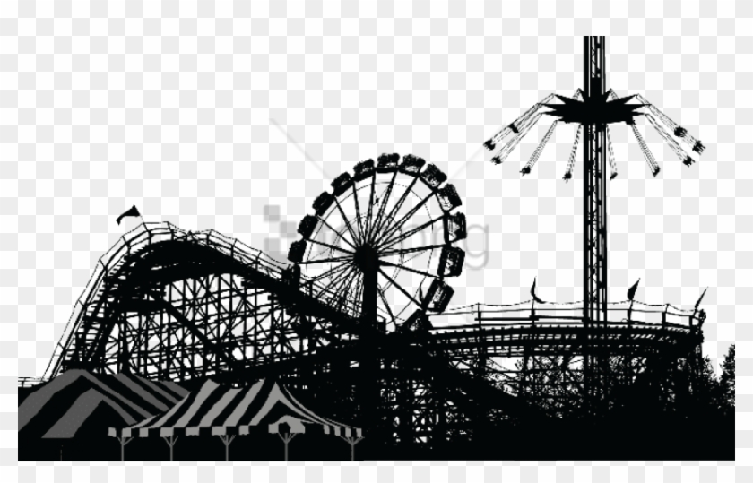 Free Png Carnival Rides Png Png Image With Transparent - Amusement Park Clipart Black And White