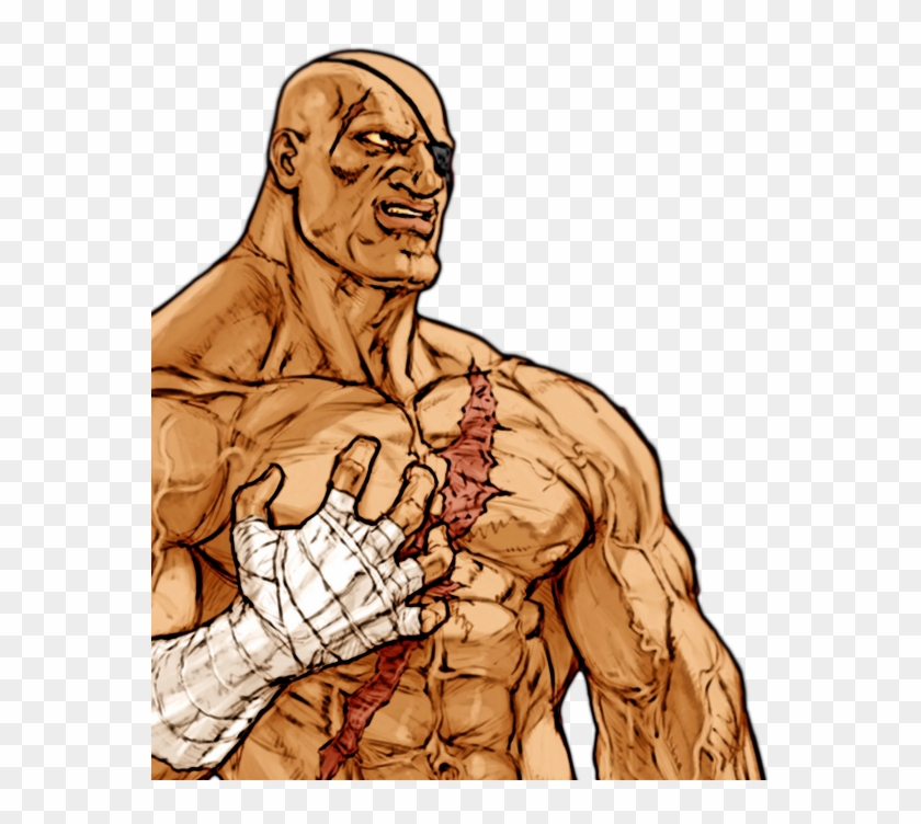 My Very Best Attempt At Sagat Ports, I Tried To Follow - Mugen Screenpack Clipart