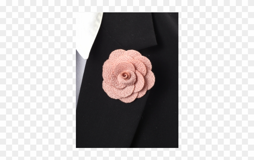 Peach Flower Lapel Pin - Leather Clipart #4788317