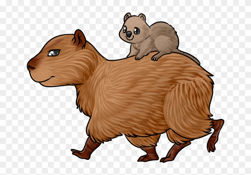 Got To Draw A Real Cute Commission Recently With A - Capybara Clipart - Png Download #4788444