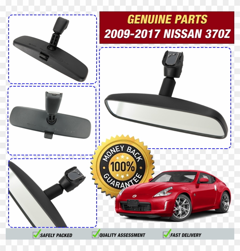 Details About 2009-2017 Nissan 370z Rear View Mirror - Nissan 370z Storage Box Clipart