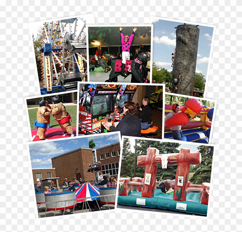 Picture Of All The Party Attractions - Inflatable Clipart #4788726