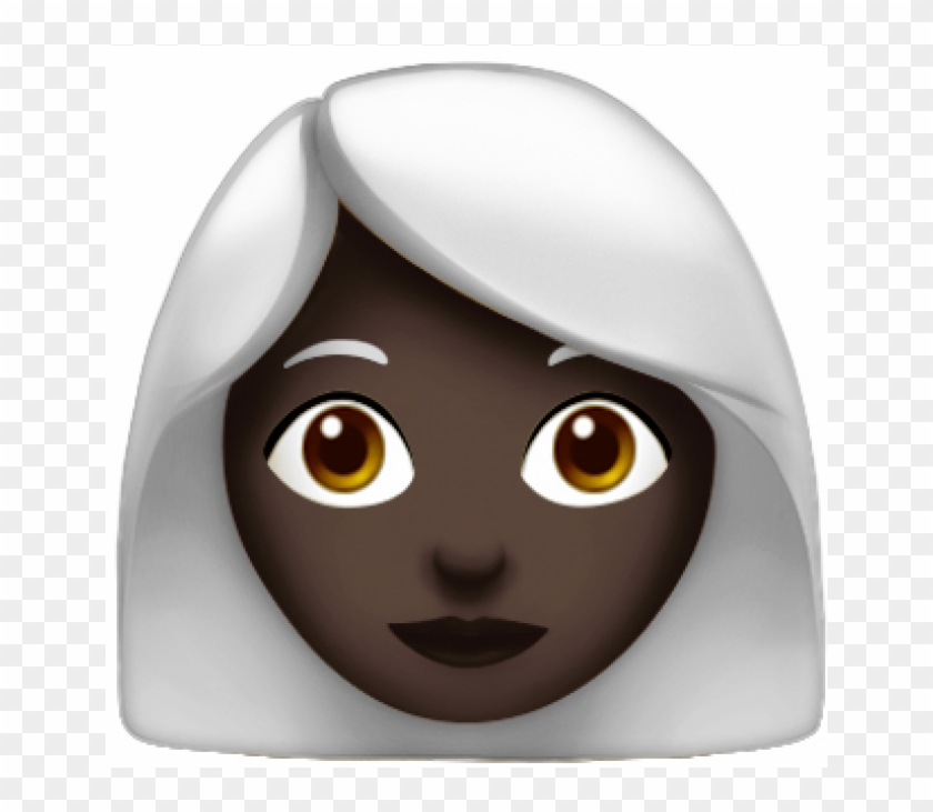 White Hair Woman Emoji - Curly Hair Emoji Iphone Clipart #4789002