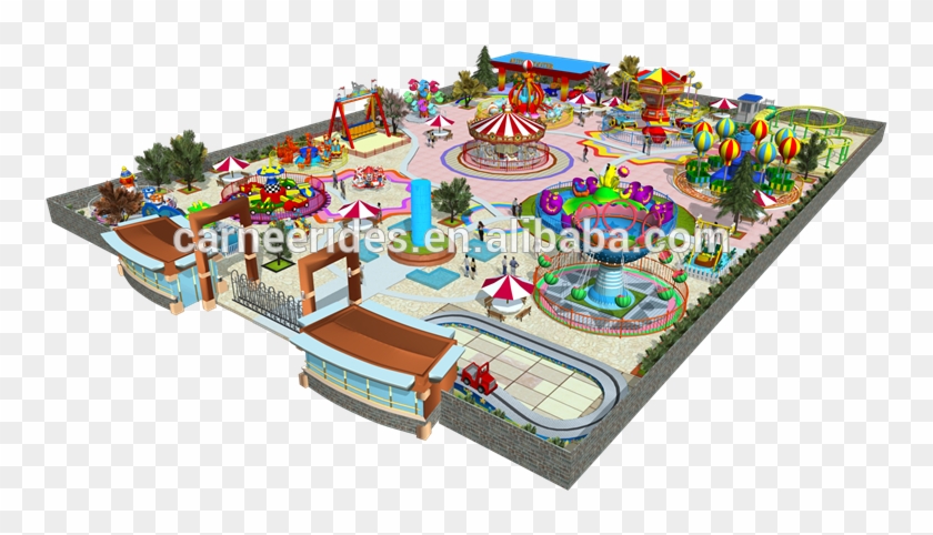 Outdoor Thrilling And Simulating Adults Carnival Rides - Child Carousel Clipart #4789084