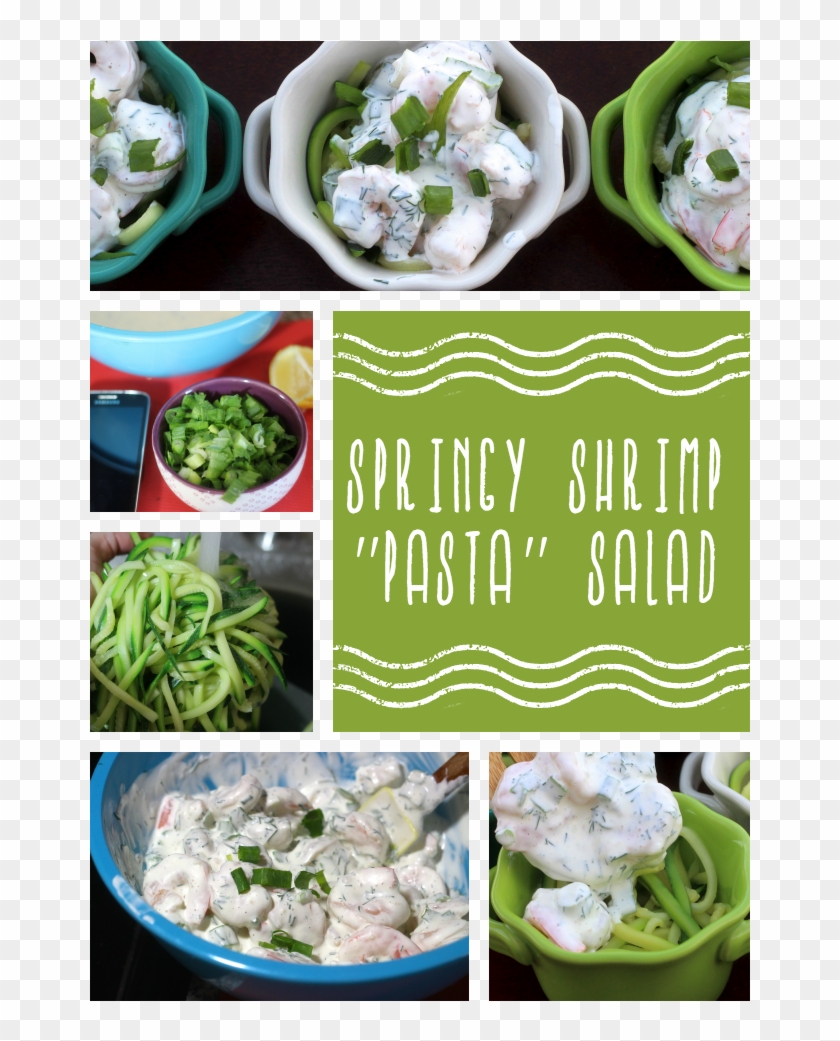 Creamy, Delicious, Flavorful Cold Shrimp "pasta" Salad - Side Dish Clipart