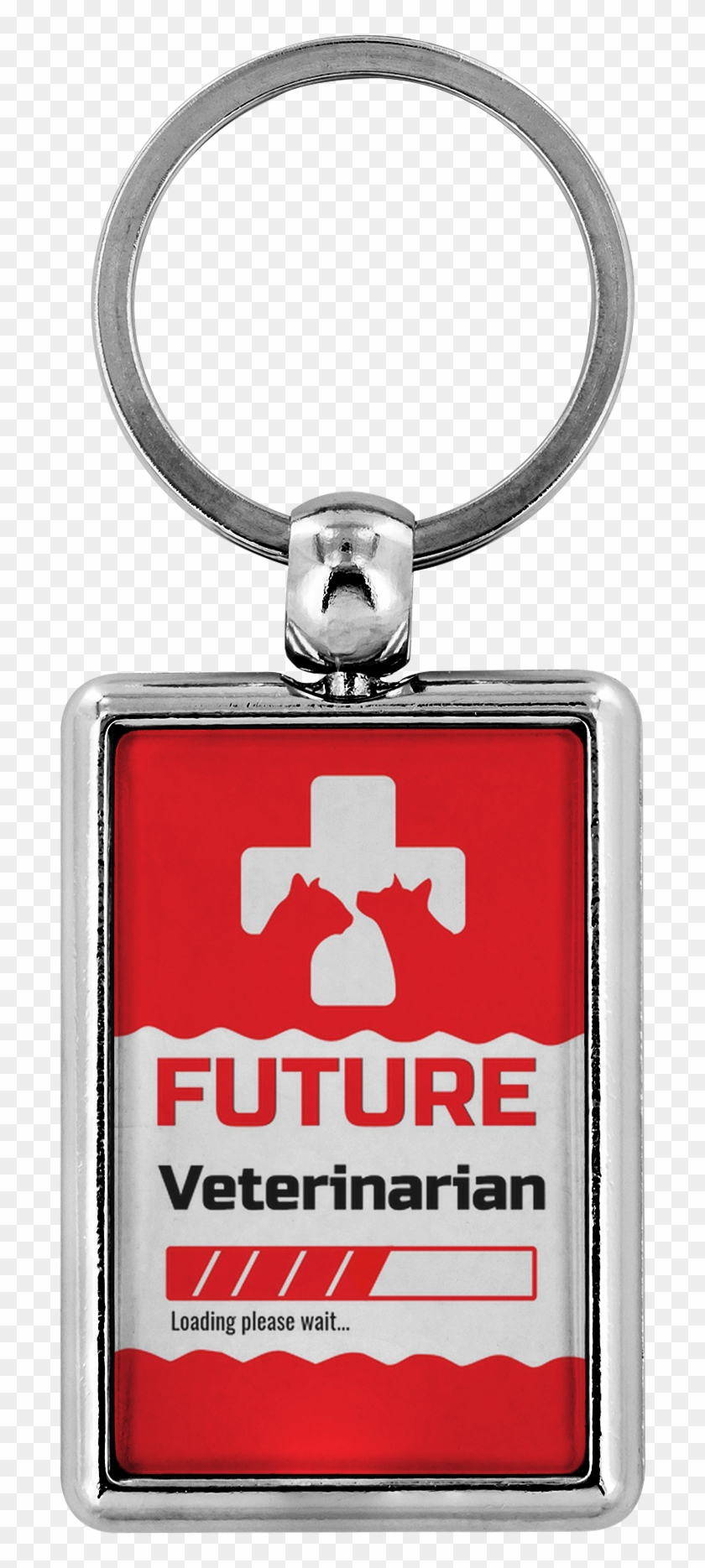 Funny Future Veterinarian Loading Please Wait Key Chain - Drive Safe I Love You Keychain Clipart