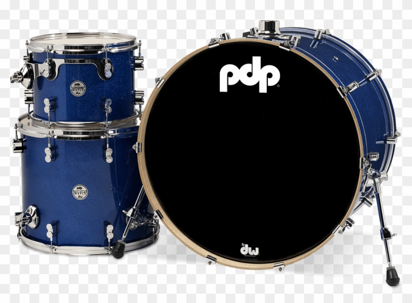 Pdcm2413bl - Concept™ Maple - Blue Sparkle - 3-piece - Contoh Alat Musik Membranofon Clipart #4790060