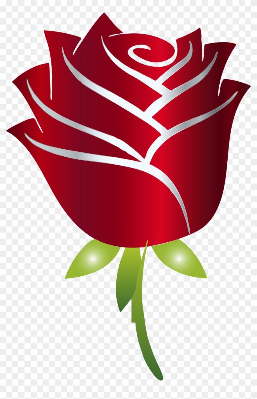 This Free Icons Png Design Of Stylized Rose Enhanced - Beauty And The Beast Rose Png Clipart