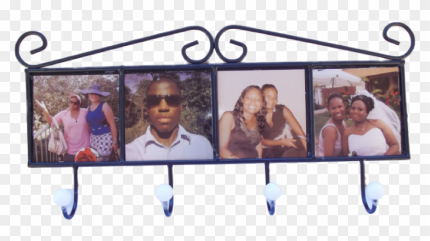 Wrought Iron Coat Rack With 4 Hooks - Picture Frame Clipart #4790910