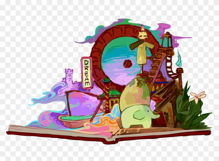 Amusement Park Cherry Blossom Book - Парк Развлечений Пнг Clipart