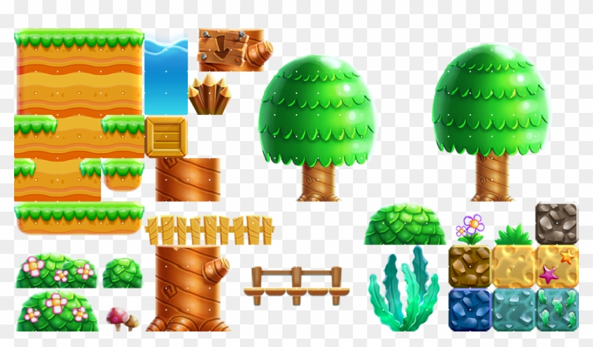 Tileset 1 - Mario Platform Png Clipart