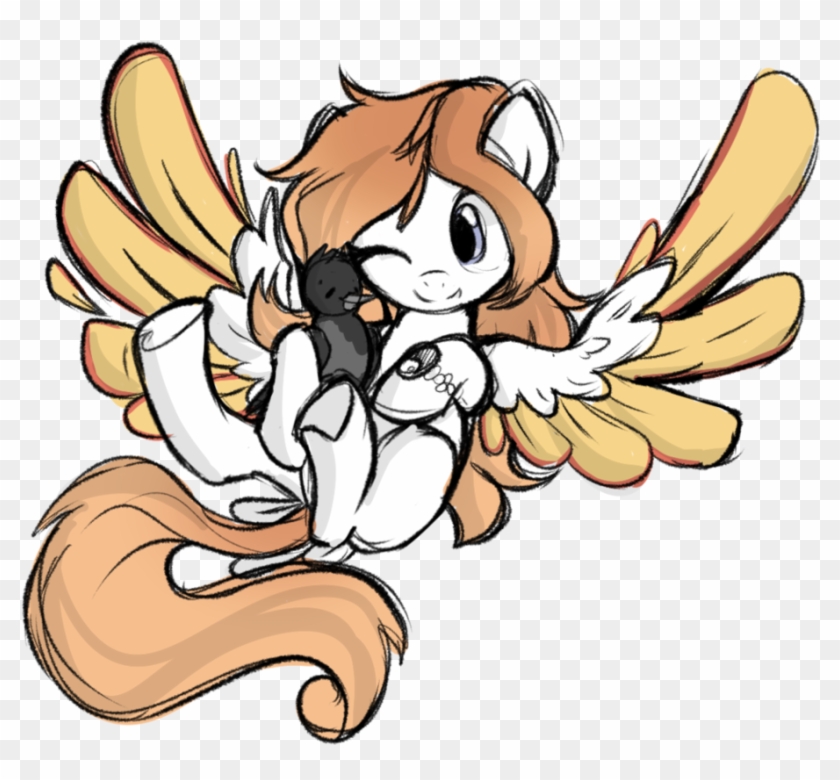 Xsidera, Bird, Bird Pone, Bird Tail, Colored Wings, - Cartoon Clipart
