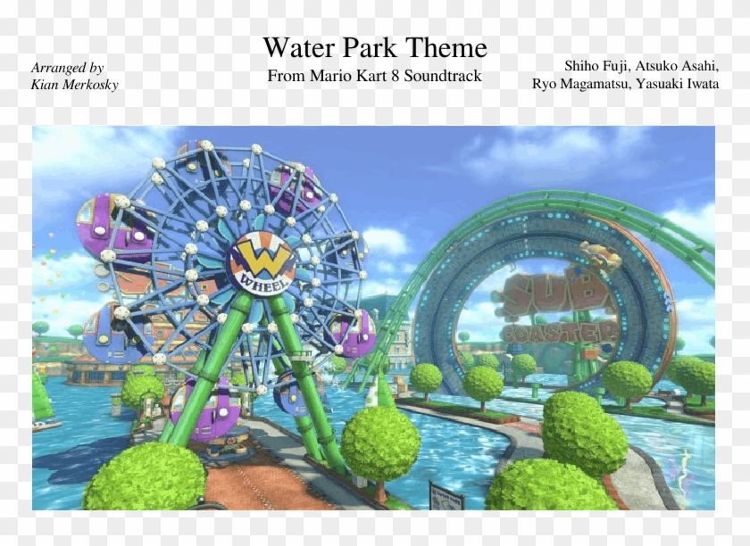 Mario Kart - Mario Kart 8 Deluxe Water Park Clipart #4792095