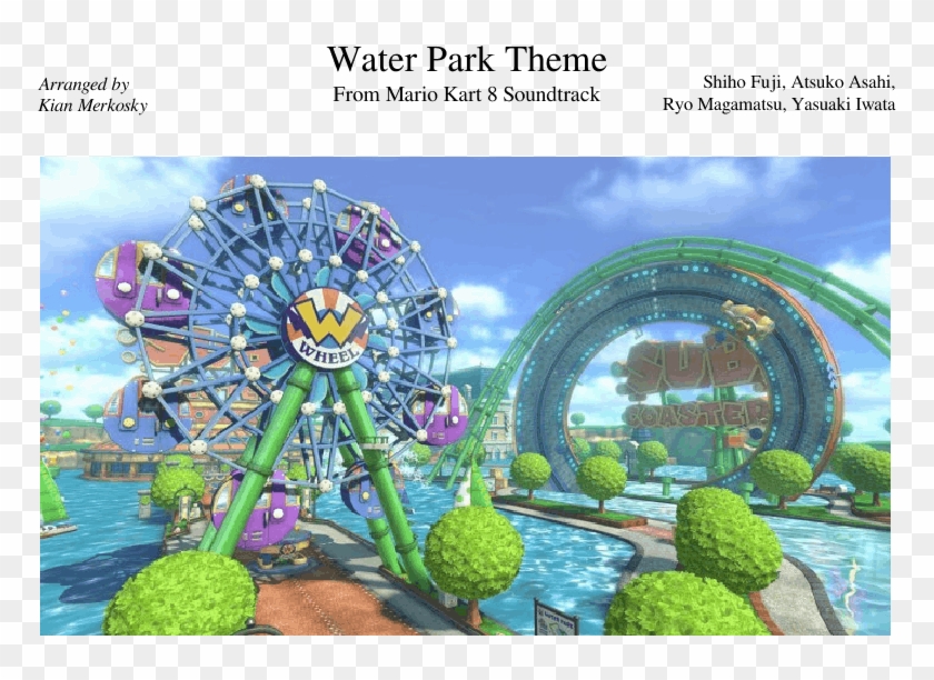 Mario Kart - Mario Kart 8 Deluxe Water Park Clipart (#4792095) - PikPng
