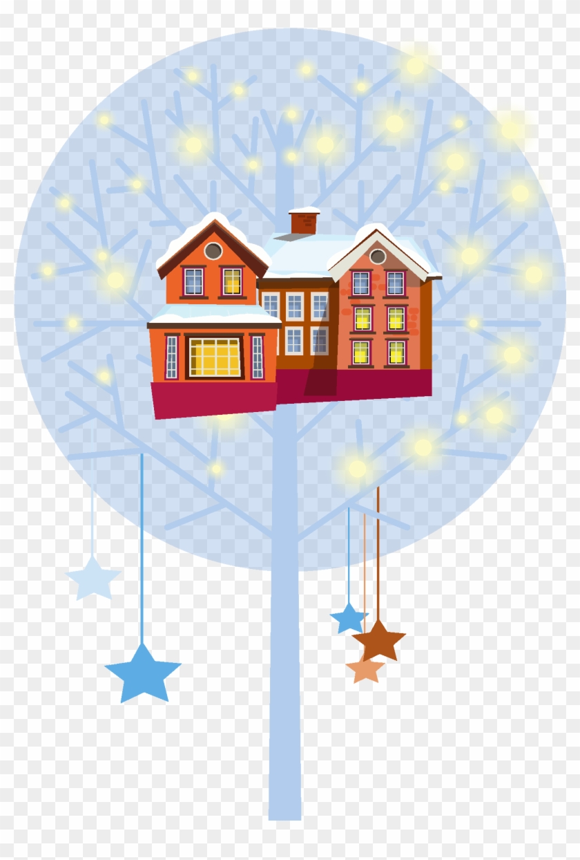 Festive New Year Winter Decoration Png And Vector Image - Illustration Clipart #4792352