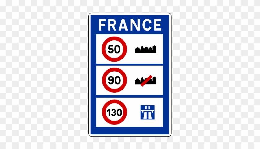 Speed Limits In France - National Speed Limit France Clipart #4793019