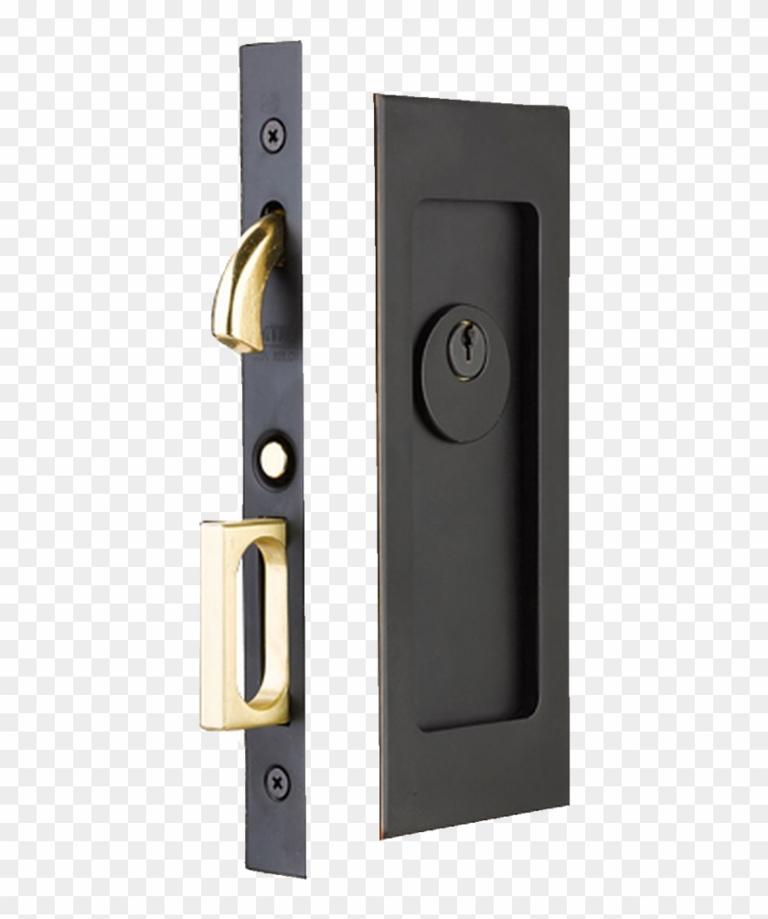 Emtek Pocket Door Mortise Modern Rectangular Clipart #4793055
