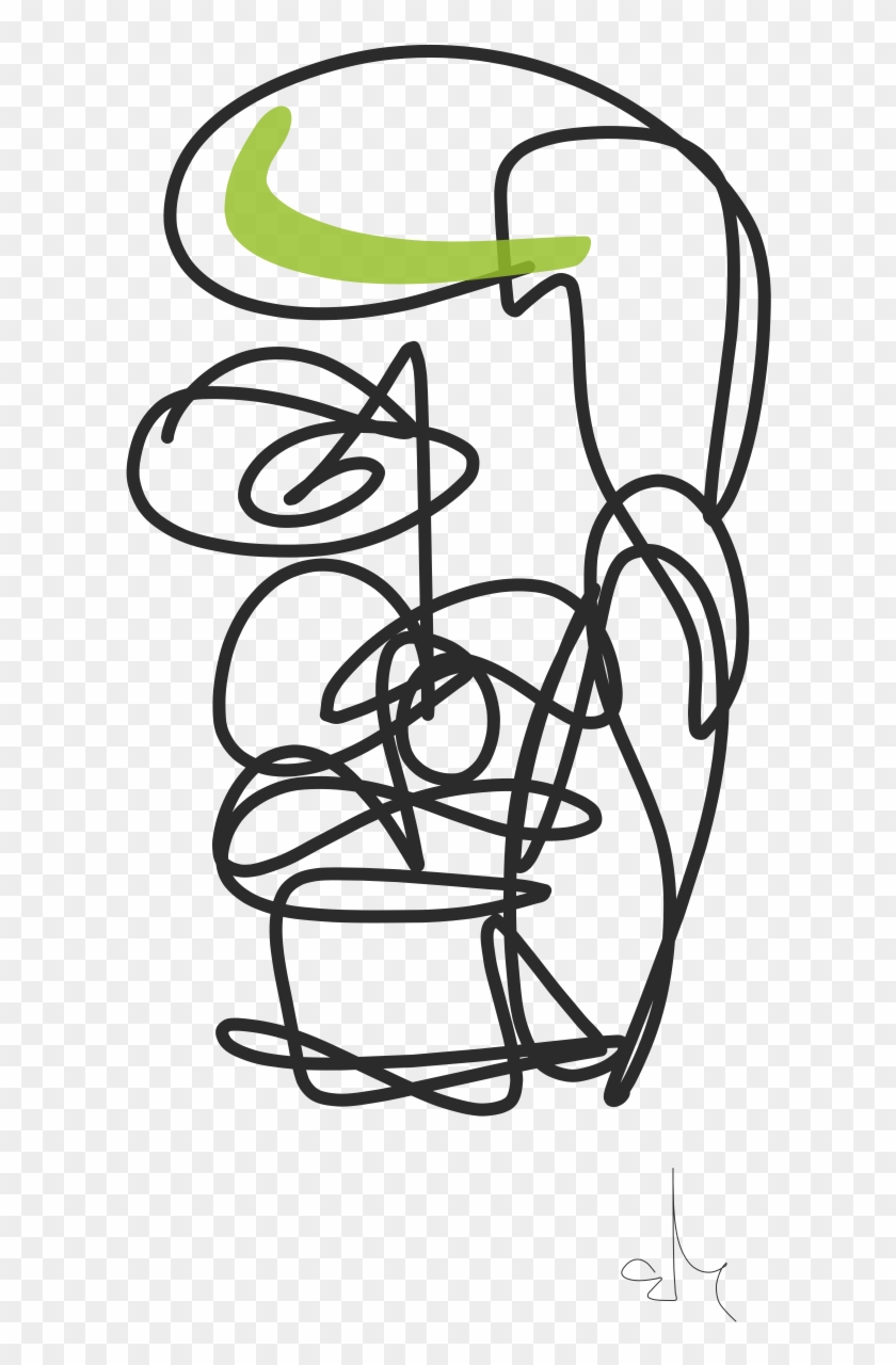Frank Ocean, A Blind Contour And One Long Run-on Sentence - Sketch Clipart