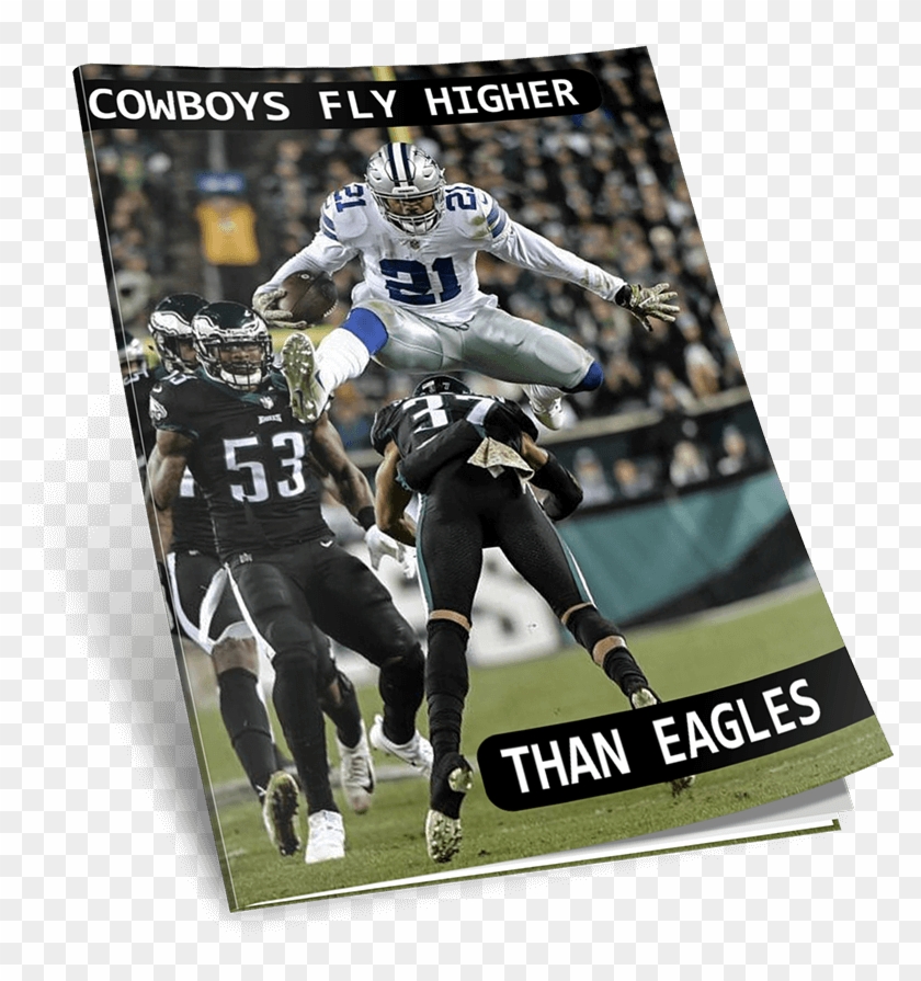 That Zeke Leap Page Transparent Background - Cowboys Beating The Eagles Clipart #4793350