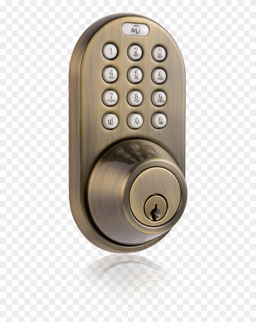 Keyless Entry Deadbolt Milocks Df 02 Keyless Entry - Deadbolt Keyless Entry Clipart #4793619