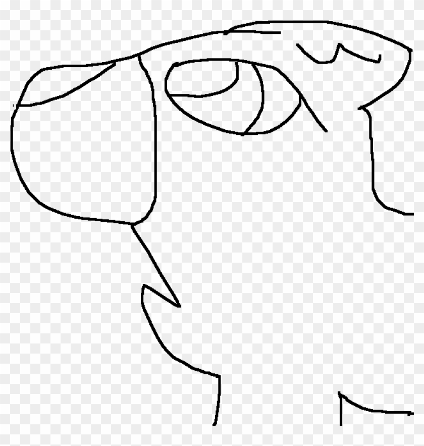 Dog Drawing - Line Art Clipart #4794253
