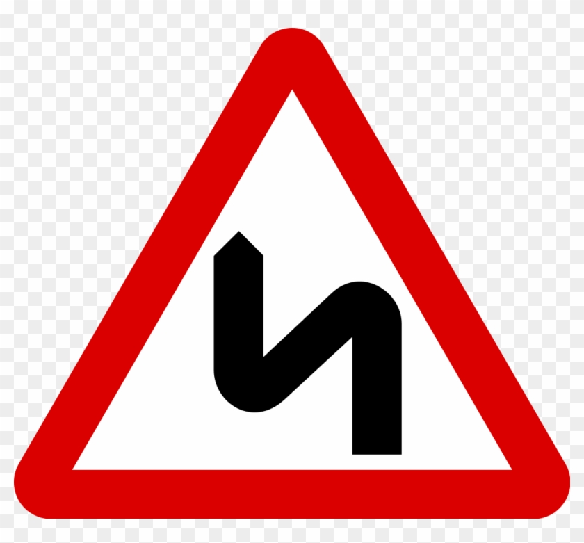 Double Bend First To Left Clipart #4794336