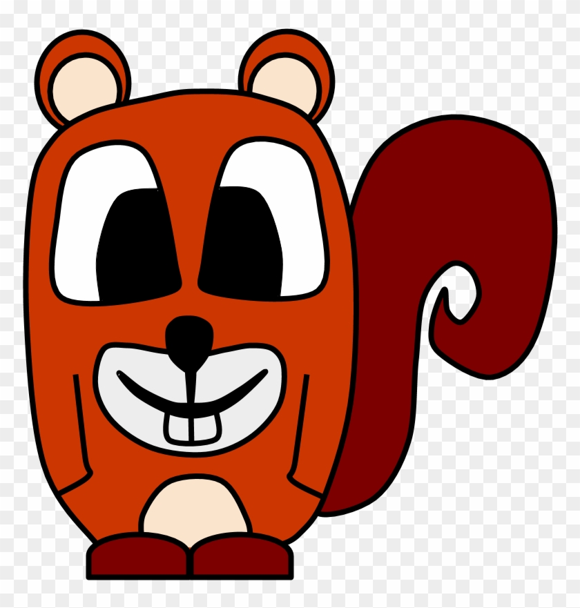 Squirrel, Big Eyes, Cartoon Animal, Png - Cartoon Clipart
