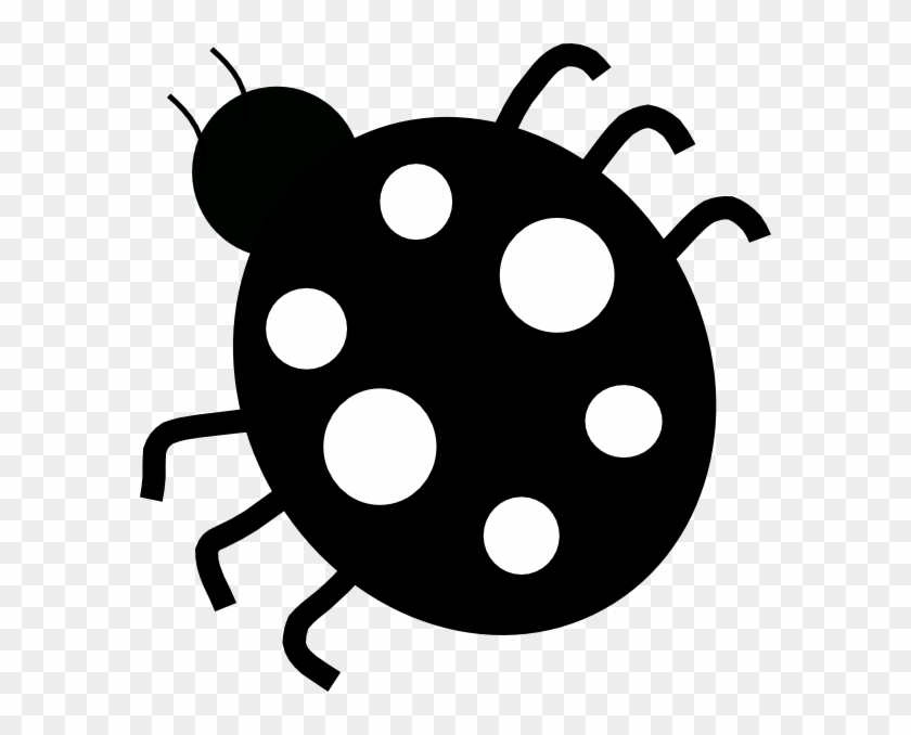 Ladybugs Png Black And White - Black Ladybug Clipart Transparent Png #4794764