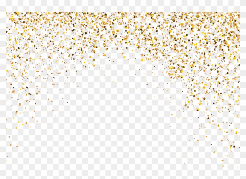 #graduation #party #freetoedit - Gold Particles Transparent Background Clipart #4794881