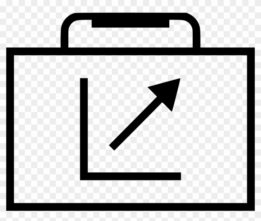 Briefcase Case Graph Report Arrow Up Good Comments - Sign Clipart #4794976