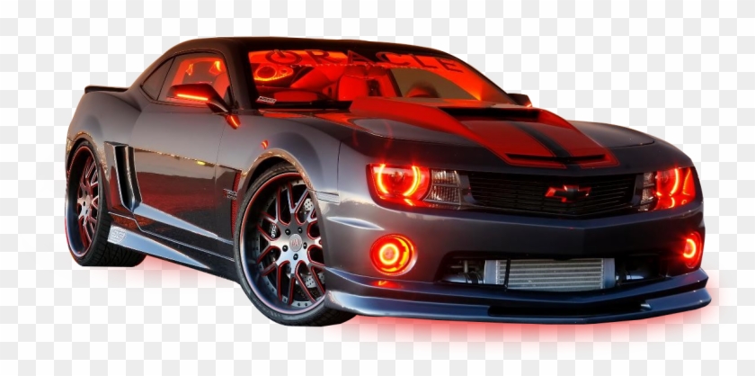 Trucks With Halo Lights , Png Download - 2013 Camaro Lights Red Clipart