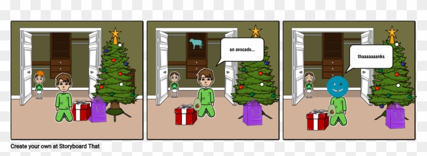 Avocado Vine - Cartoon Clipart