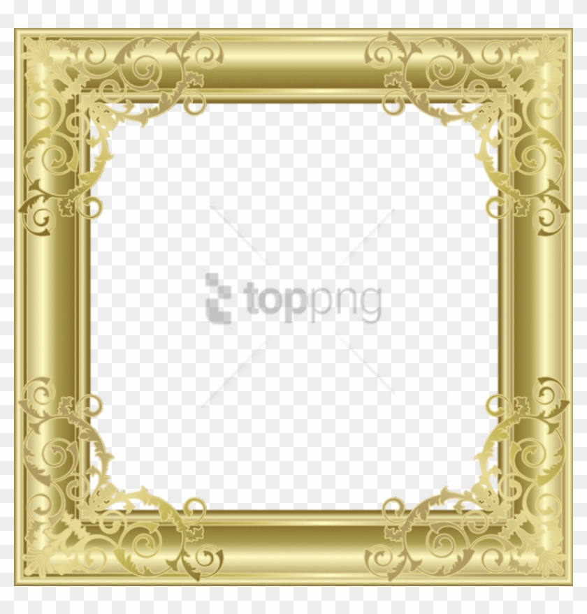 Free Png Gold Wedding Frames Png Png Images Transparent - Transparent Background Transparent Picture Frame Clipart #4795759