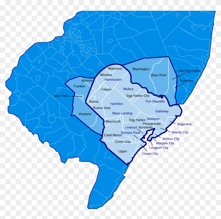 Conn Mechanical Service Area Map - New Jersey Clipart #4796290