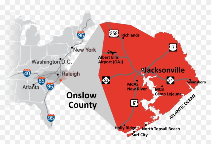 Welcome To Jacksonville Onslow Economic Development - Atlas Clipart
