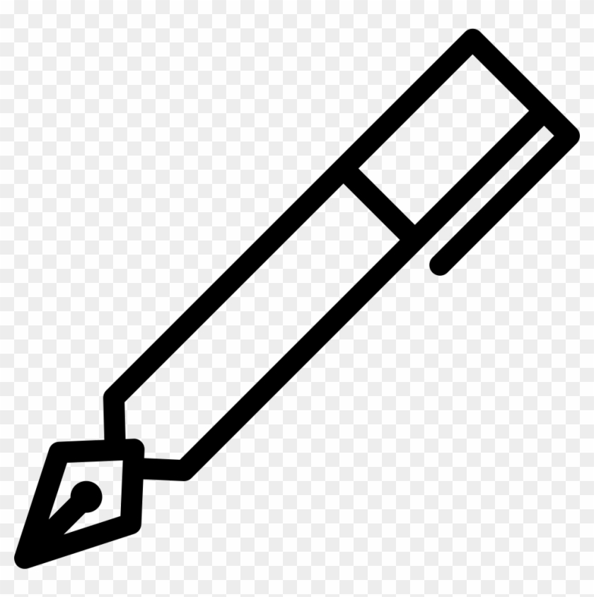 Calligraphy Pen Comments - Dibujo De Pluma Estilográfica Clipart