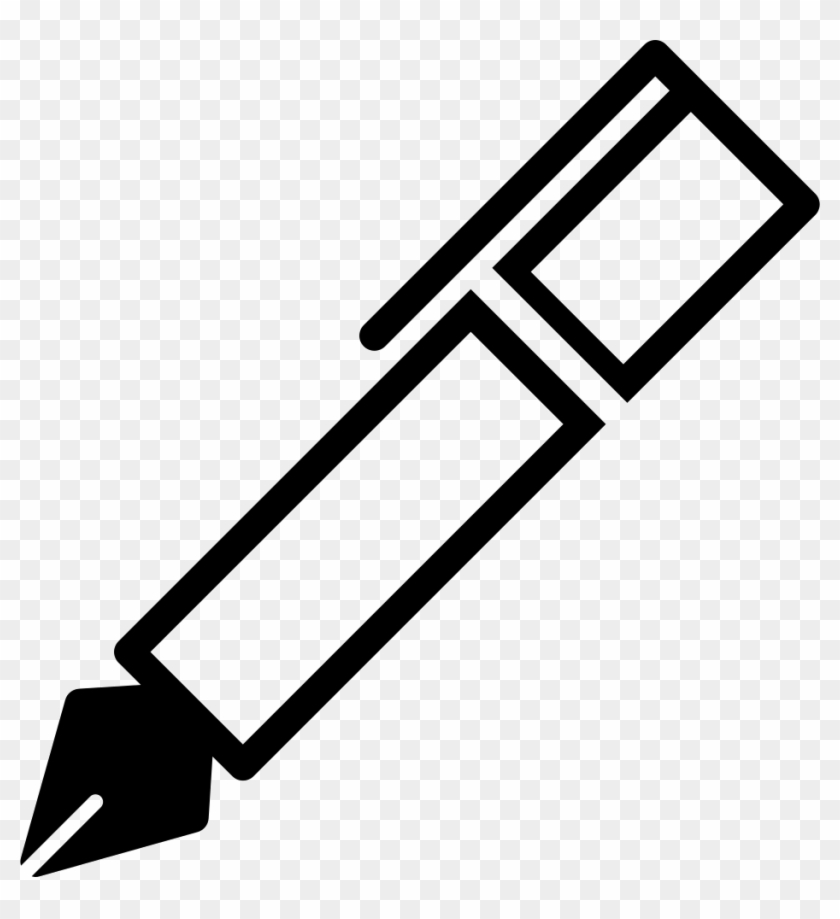 Calligraphy Pen Comments - Icone Calligraphie Clipart #4796526
