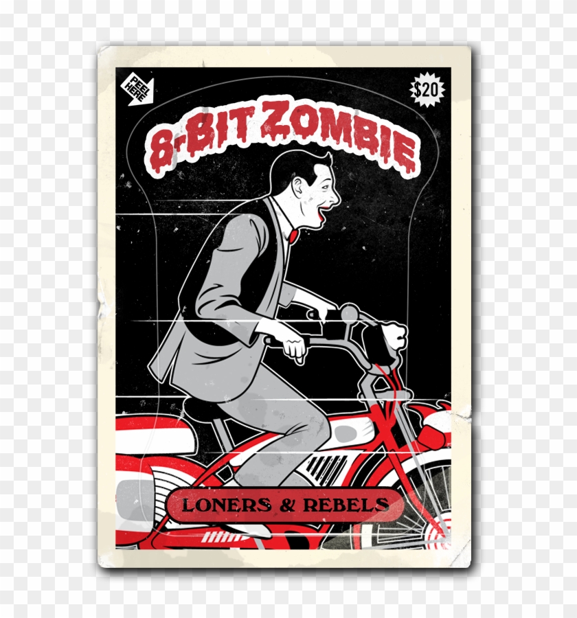 Famous Monsters, 8 Bit, Pee Wee Herman, The Collector, - Pee Wee's Big Adventure Poster Art Clipart #4797258