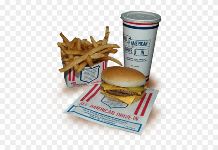 All American Hamburger Drive-in Food - French Fries Clipart #4797491