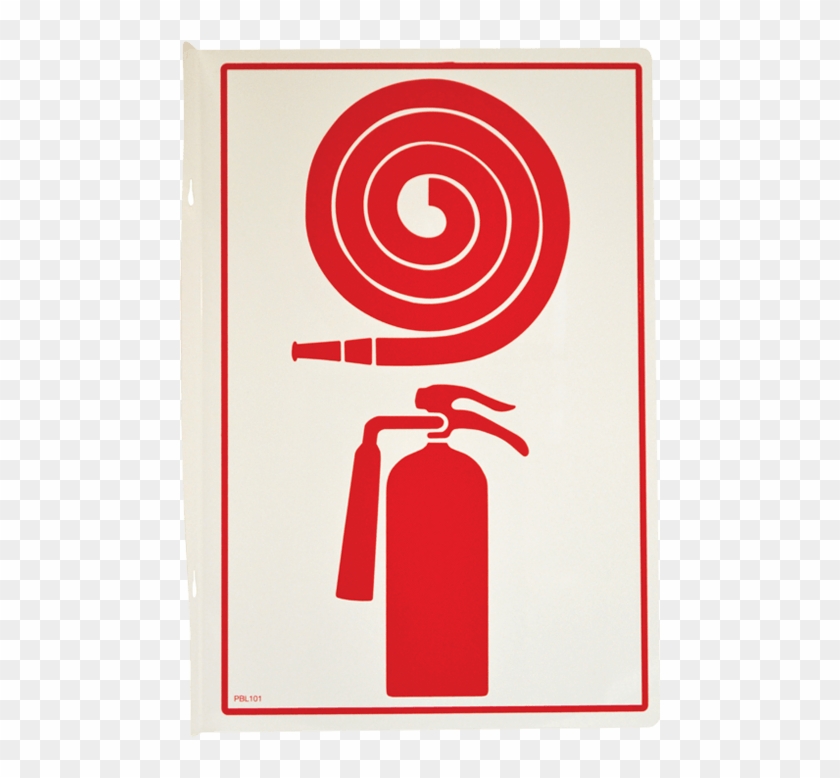 Fire Hose And Extinguisher Pictogram - Fire Hose Cabinet With Fire Extinguisher Clipart #4797717