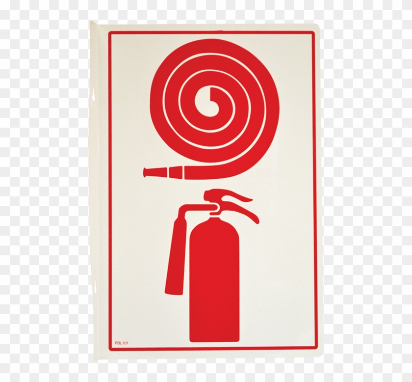Fire Hose And Extinguisher Pictogram - Fire Hose Cabinet With Fire Extinguisher Clipart