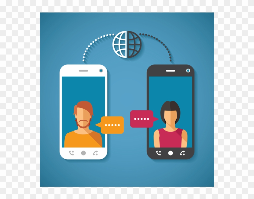 13 Best Free Video Calling Apps For Android - Long Distance Relationship Mobile Phone Clipart #4797797
