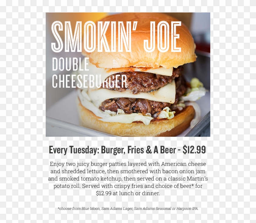 99 Burger, Fries, & Beer Every Tuesday - Fast Food Clipart