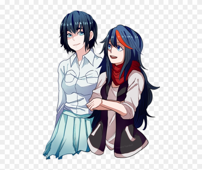 My Art Fanart Kill La Kill Ryuko Matoi Satsuki Kiryuin - Ryuko And Satsuki Fanart Clipart #4798107