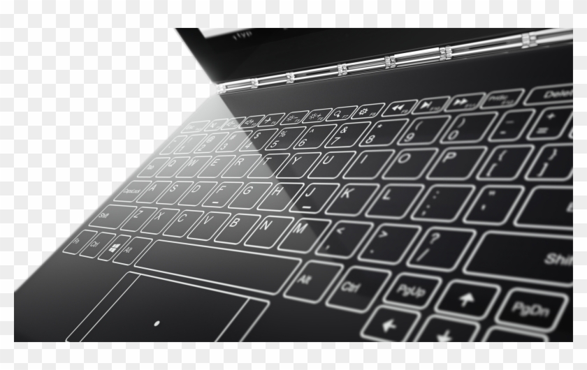 Lenovo's New Yoga Book Is A 360-degree Laptop Without - Lenovo Yoga Touch Keyboard Clipart #4798112