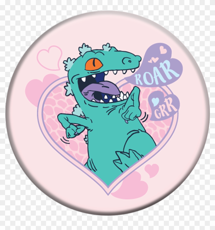 Reptar Heart Popsockets Grip - Reptar Rugrats Clipart #4798242