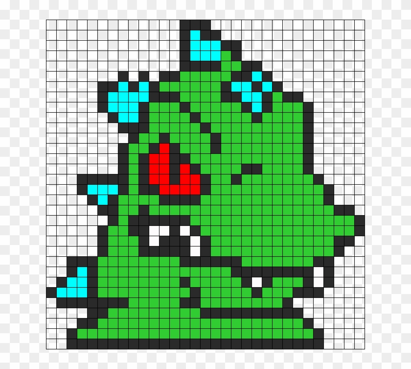 Reptar Perler Bead Pattern / Bead Sprite - Reptar Perler Clipart