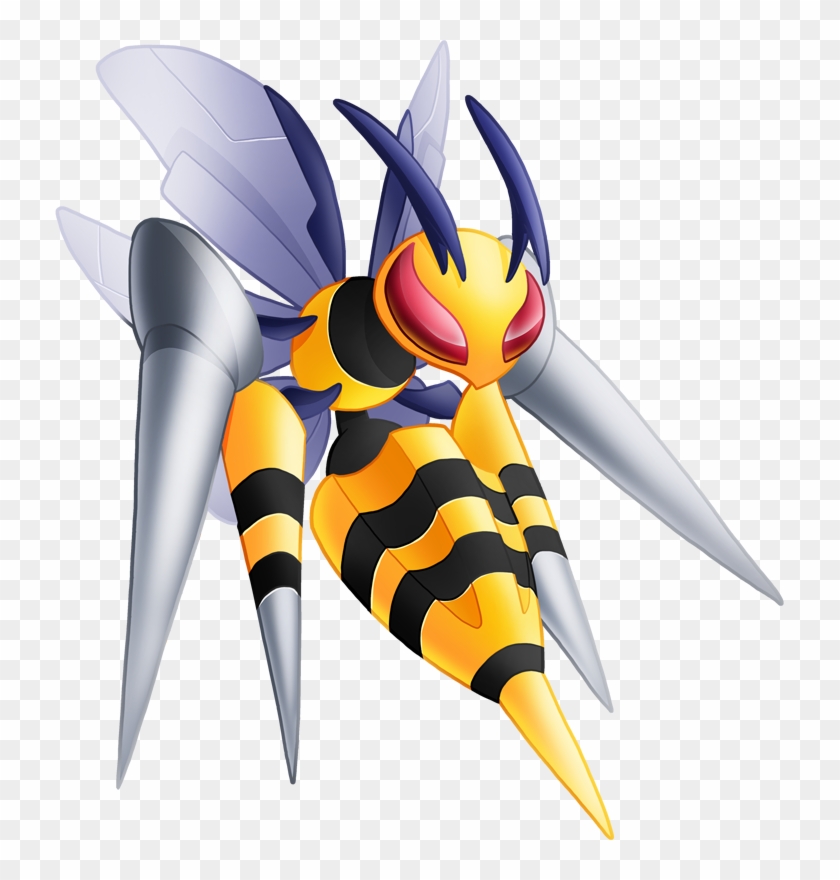 31,826,000 Exp - Mega Beedrill Pokemon Png Clipart